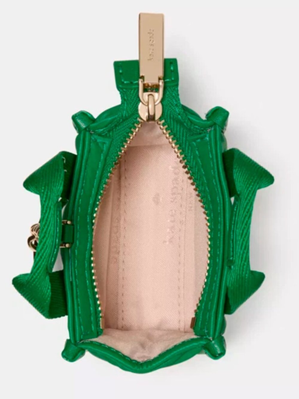 S Kate Spade Kip Puffy Micro Bag Charm Key Fob Keychain - Green Bean - Picture 5 of 8